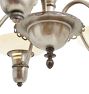 Vintage Art Deco Chandelier Streamline 5 Light Cup Shades