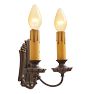 Vintage Classical Revival Double Sconces Set of 4 Candle