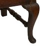 Vintage English Ornate Carved Wood Bench