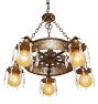 Vintage Gothic Revival Chandelier 5 Light