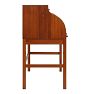 Vintage Midcentury Modern Andreas Hansen Pine Wood Roll Top Desk