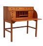 Vintage Midcentury Modern Andreas Hansen Pine Wood Roll Top Desk