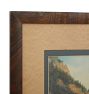 Vintage Painting of Landscape with Scenic River