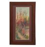Vintage Painting of Scenic Trees Landscape in Watercolor