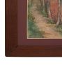 Vintage Painting of Scenic Trees Landscape in Watercolor