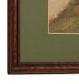 Vintage Painting of Scenic Trees Landscape