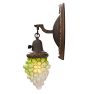 Vintage Pair Art Noveau Sconce Grapes Shade