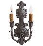 Vintage Pair Sconce classical revival 2 light candle