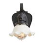 Vintage Pair Victorian Sconce Single Light Exaggerated Scallop Shade