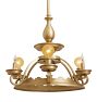 Vintage Romance Revival Chandelier Six Light Bulb and Candle Combo