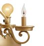 Vintage Romance Revival Chandelier Six Light Bulb and Candle Combo