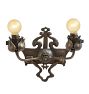 Vintage Romance Revival Double Sconces Flower Buds Set 4