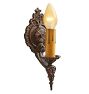 Vintage Set Romance Revival Sconce One Single and Two Doubles Candle Light Decorative Motif