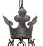 Vintage Spanish Revival Chandelier 3 Light Aladdin Pan