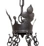 Vintage Spanish Revival Chandelier 5 Light Aladdin Pan