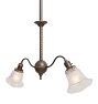 Vintage Victorian Chandelier 2 Arm Electric