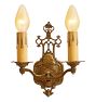 Vintage Classical Revival Double Sconces Set of 2 Candle