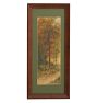 Vintage Painting of Scenic Trees Landscape in Watercolor