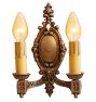 Vintage Revival Double Sconce Pair of 2 Candle Iron
