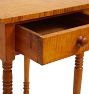 Vintage Tiger Maple Single-Drawer Side Table