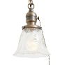 Vintage Traditional Pendant Pan Fixture 2 Light
