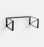 Hazel 36" Wall-Mount Marble Sink, Undrilled Sink - Nero Marquina Marble