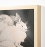 Two Angora Rabbits by Theo Van Hoytema Framed Reproduction Wall Art Print