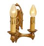 Vintage Classical Revival Candle Sconce with Rotary Switch