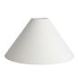 Open Box: Sloped Fabric Lamp Shade, 22" Diam. Large - White Fabric