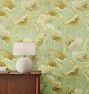 Lotus Leaf Sanderson Wallpaper Oriental Green & Olive