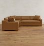 Sublimity Leather 3-Piece Double Sofa with Wedge Corner