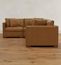 Wrenton Leather 3-Piece Arm Sofa with Wedge Corner