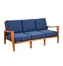 Reupholstered Three-Seat Sofa by Russel Wright for Conant Ball