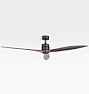 OPEN BOX Falcon Ceiling Fan, Matte Black & Walnut Blade