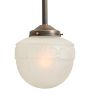 Rose City Pendant with Vintage Pressed Glass Classical Revival Shade