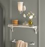 Lorraine Marble Shelf, Rail &amp; Bracket Set