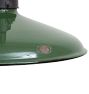 Vintage Industrial Green Enameled Disc Swivel Pendant