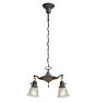 Vintage Classical Revival Chandelier 2 Light