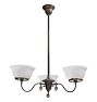 Vintage Victorian Chandelier 3 Arm Gas
