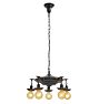 Vintage Classical Revival Pan Chandelier 5 Light
