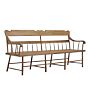 Vintage Traditional Long Bench with Spindle Backrest