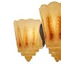 Vintage Art Deco Chandelier Slipper Shade 5 Light