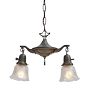 Vintage Classical Revival Chandelier 2 Light
