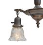 Vintage Classical Revival Chandelier 2 Light Aladdin Pan