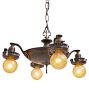 Vintage Classical Revival Chandelier 4 Light Aladdin Pan