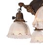Vintage Classical Revival Chandelier 5 Light Aladdin Pan