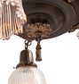 Vintage Classical Revival Chandelier 5 Light Aladdin Pan