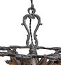 Vintage Classical Revival Chandelier 5 Light Bare Bulb