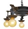 Vintage Classical Revival Pan Chandelier 5 Light