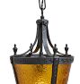 Vintage Classical Revival Pendant Lantern with Greek Key Motif